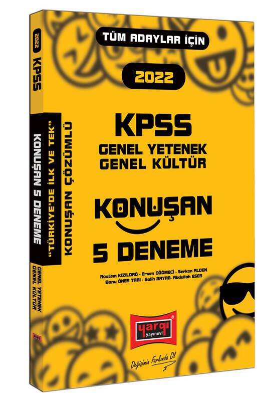 Yargı Yayınları 2022 KPSS Genel Yetenek Genel Kültür Konuşan 5 Deneme