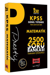Yargı Yayınları - Yargı Yayınları 2022 KPSS Genel Yetenek Matematik Prestij Seri Tamamı Çözümlü 2500 Soru Bankası