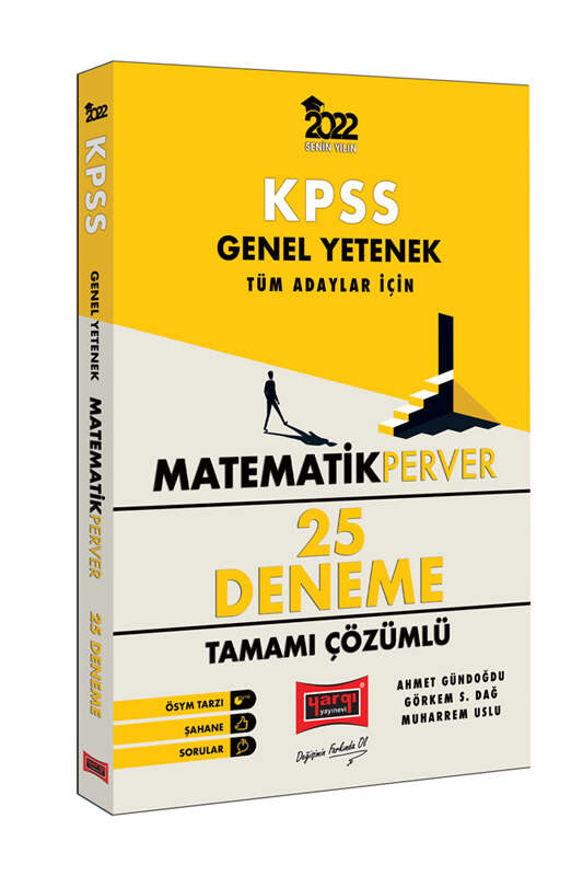 Yargı Yayınları 2022 KPSS Genel Yetenek MatematikPerver Tüm Adaylar İçin Tamamı Çözümlü 25 Deneme