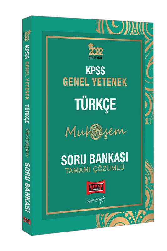 Yargı Yayınları 2022 KPSS Genel Yetenek Muhteşem Türkçe Tamamı Çözümlü Soru Bankası