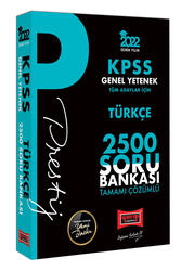 Yargı Yayınları - Yargı Yayınları 2022 KPSS Genel Yetenek Türkçe Prestij Seri Tamamı Çözümlü 2500 Soru Bankası