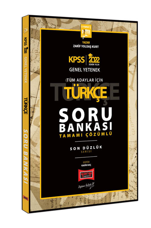 Yargı Yayınları 2022 KPSS GY GK Son Düzlük Türkçe Tamamı Çözümlü Soru Bankası
