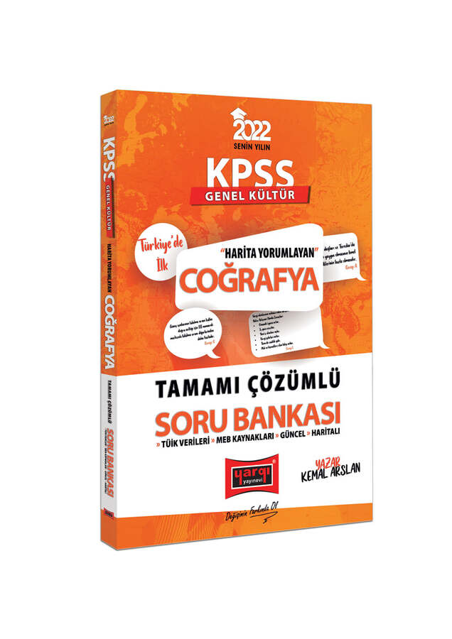 Yargı Yayınları 2022 KPSS Harita Yorumlayan Tamamı Çözümlü Coğrafya Soru Bankası