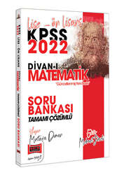 Yargı Yayınları - Yargı Yayınları 2022 KPSS Lise Ön Lisans Divan-ı Matematik Tamamı Çözümlü Soru Bankası