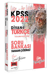 Yargı Yayınları - Yargı Yayınları 2022 KPSS Lise Ön Lisans Divanı Türkçe Tamamı Çözümlü Soru Bankası