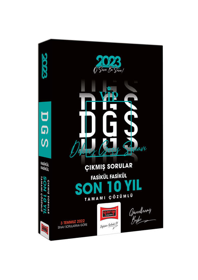 Yargı Yayınları 2023 DGS Son 10 Yıl Tamamı Çözümlü Fasikül Fasikül Çıkmış Sınav Soruları
