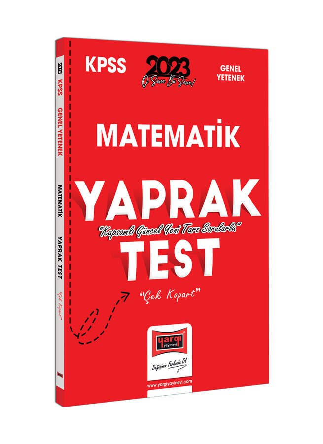 Yargı Yayınları 2023 KPSS Matematik Çek Kopart Yaprak Test