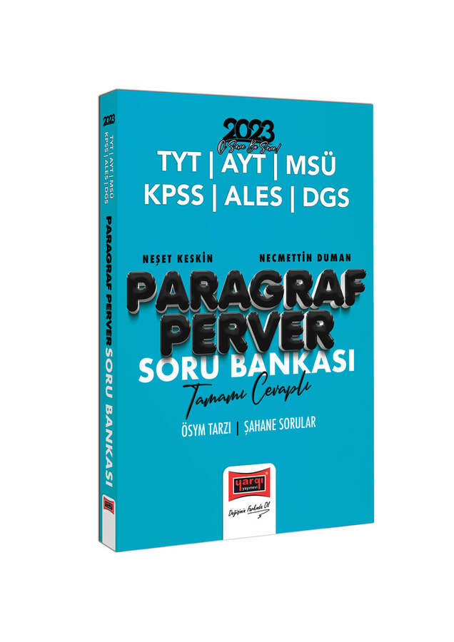Yargı Yayınları 2023 KPSS Paragrafperver Tamamı Çözümlü Soru Bankası