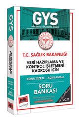 Yargı Yayınları - Yargı Yayınları 2023 Sağlık Bakanlığı Veri Hazırlama ve Kontrol İşletmeni Kadrosu İçin Konu Özetli Açıklamalı Soru Bankası