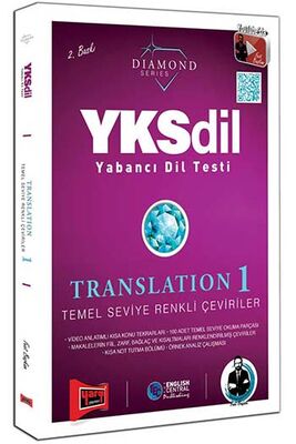 Yargı Yayınları YKSDİL Yabancı Dil Testi Translation 1 Temel Seviye Renkli Çeviriler - 1