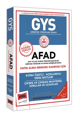 Yargı Yayınları GYS AFAD Satın Alma Memuru Kadrosu İçin Konu Özetli Çıkmış ve Çıkması Muhtemel Sorular - 1