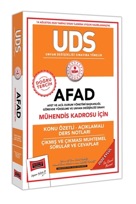 Yargı Yayınları UDS AFAD Mühendis Kadrosu İçin Konu Özetli Çıkmış ve Çıkması Muhtemel Sorular - 1