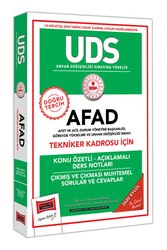 Yargı Yayınları UDS AFAD Tekniker Kadrosu İçin Konu Özetli Çıkmış ve Çıkması Muhtemel Sorular - Yargı Yayınları