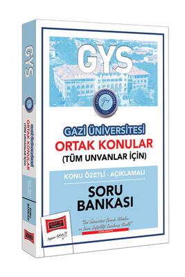 Yargı Yayınları GYS Gazi Üniversitesi Ortak Konular Konu Özetli - Açıklamalı Soru Bankası - 1