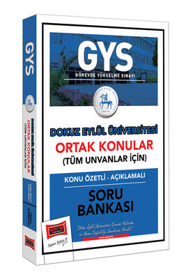 Yargı Yayınları GYS Dokuz Eylül Üniversitesi Ortak Konular Konu Özetli - Açıklamalı Soru Bankası - 1