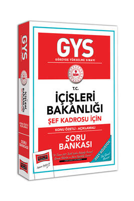 Yargı Yayınları GYS T.C. İçişleri Bakanlığı Şef Kadrosu İçin Konu Özetli Soru Bankası - 1