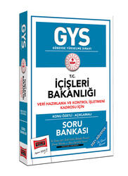 Yargı Yayınları - Yargı Yayınları GYS İçişleri Bakanlığı Veri Hazırlama ve Kontrol İşletmeni Kadrosu İçin Konu Özetli Soru Bankası