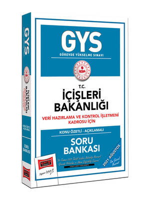 Yargı Yayınları GYS İçişleri Bakanlığı Veri Hazırlama ve Kontrol İşletmeni Kadrosu İçin Konu Özetli Soru Bankası - 1