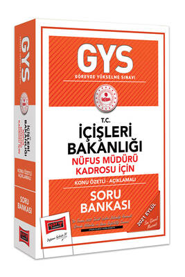 Yargı Yayınları GYS T.C İçişleri Bakanlığı Nüfus Müdürü Kadrosu İçin Konu Özetli Açıklamalı Soru Bankası - 1