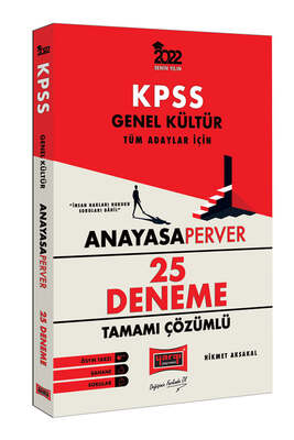 Yargı Yayınları 2022 KPSS Genel Kültür AnayasaPerver Tamamı Çözümlü 25 Deneme - 1