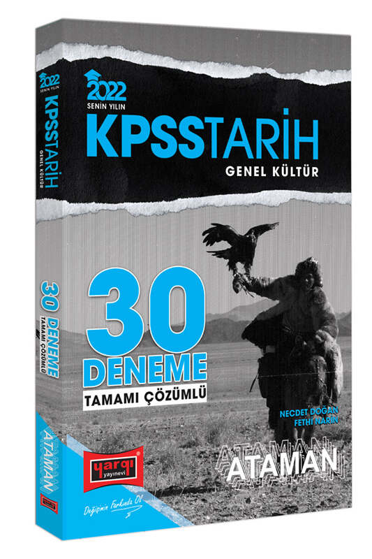 Yargı Yayınları 2022 KPSS Genel Kültür Tarih Ataman Tamamı Çözümlü 30 Deneme