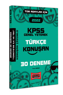 Yargı Yayınları 2022 KPSS Tüm Adaylar İçin Genel Yetenek Türkçe Konuşan 30 Deneme - 1