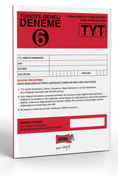 Yargı Yayınları TYT Türkiye Geneli Deneme Sınavı - 6 - Yargı Yayınları