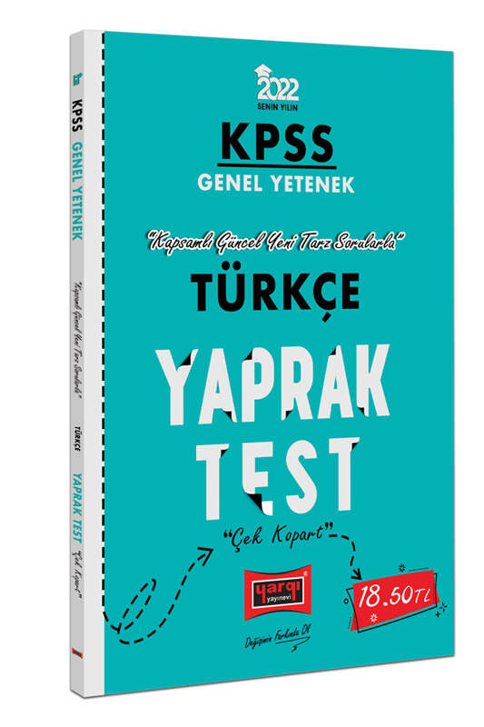 Yargı Yayınları 2022 KPSS Lisans GY Türkçe Yaprak Test