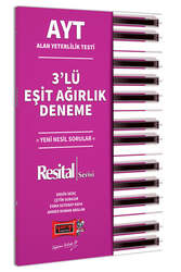 Yargı Yayınları - Yargı Yayınları AYT Resital Serisi 3′lü Eşit Ağırlık Deneme 