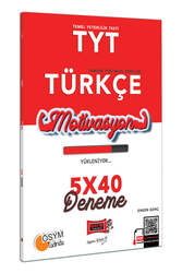 Yargı Yayınları - Yargı Yayınları TYT Motivasyon Denemeleri 5x40 Türkçe Denemesi 