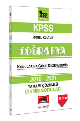 Yargı Yayınları 2022 KPSS Genel Kültür Coğrafya Tamamı Çözümlü Çıkmış Sorular - 1