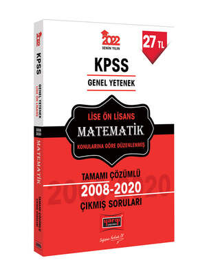 Yargı Yayınları 2022 KPSS GY Lise Ön Lisans Matematik Tamamı Çözümlü Çıkmış Sorular - 1