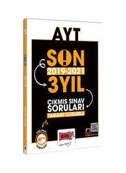 Yargı Yayınları AYT Son 3 Yıl (2019-2021) Tamamı Çözümlü Çıkmış Sorular - Yargı Yayınları