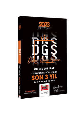 Yargı Yayınları 2023 DGS Son 3 Yıl Tamamı Çözümlü Çıkmış Sınav Soruları - 1