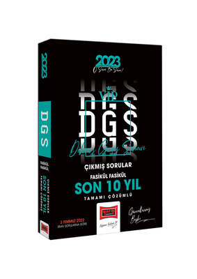 Yargı Yayınları 2023 DGS Son 10 Yıl Tamamı Çözümlü Fasikül Fasikül Çıkmış Sınav Soruları - 1