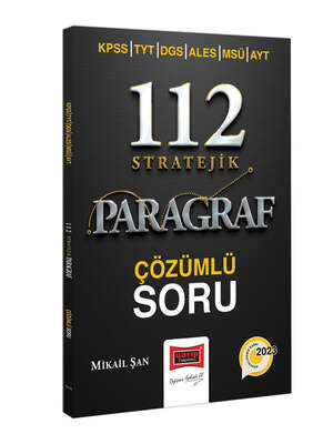 Yargı Yayınları 2023 KPSS TYT DGS ALES MSÜ AYT 112 Stratejik Paragraf Çözümlü Soru Bankası - 1