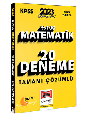Yargı Yayınları 2023 KPSS Matematik Tamamı Çözümlü 20 Deneme - 1