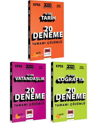 Yargı Yayınları 2023 KPSS Genel Kültür Tamamı Çözümlü 20 Deneme Seti - 1