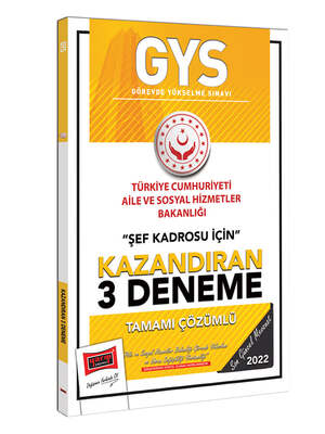 Yargı Yayınları GYS T.C. Aile ve Sosyal Hizmetler Bakanlığı Şef Kadrosu İçin Kazandıran 3 Deneme - 1