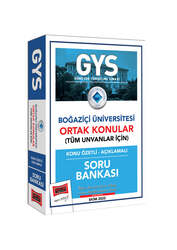 Yargı Yayınları GYS Boğaziçi Üniversitesi Görevde Yükselme ve Unvan Değişikliğine Yönelik Ortak Konular (Tüm Unvanlar İçin) Konu Özetli Açıklamalaı Soru Bankası - Yargı Yayınları