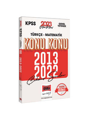 Yargı Yayınları 2023 KPSS Genel Yetenek (Türkçe - Matematik) 2013-2022 Konu Konu Çıkmış Sorular ve Çözümleri - 1
