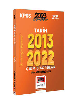 Yargı Yayınları 2023 KPSS Tarih 2013-2022 Tamamı Çözümlü Çıkmış Sorular - 1