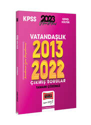 Yargı Yayınları - Yargı Yayınları 2023 KPSS Vatandaşlık 2013-2022 Tamamı Çözümlü Çıkmış Sorular