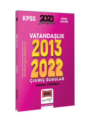 Yargı Yayınları 2023 KPSS Vatandaşlık 2013-2022 Tamamı Çözümlü Çıkmış Sorular - 1