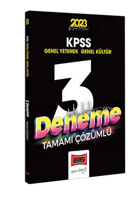 Yargı Yayınları 2023 KPSS Genel Kültür Genel Yetenek Tamamı Çözümlü Muhteşem 3 Deneme Sınavı - 1