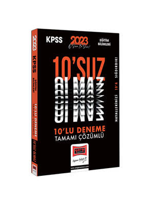 Yargı Yayınları 2023 KPSS Eğitim Bilimleri Tamamı Çözümlü 10'suz Olmaz 10 Deneme Sınavı - 1