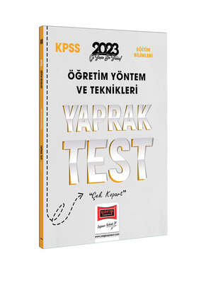 Yargı Yayınları 2023 KPSS Eğtiim Bilimleri Öğretim Yöntem ve Teknikleri ÖYT Yaprak Test - 1