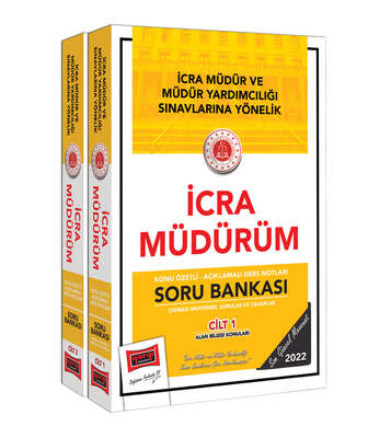 Yargı Yayınları Adalet Bakanlığı İcra Müdür ve Müdür Yardımcılığı Sınavlarına Yönelik Konu Özetli Açıklamalı Notları ve Soru Bankası 2 Cilt - 1