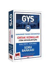 Yargı Yayınları - Yargı Yayınları Karadeniz Teknik Üniversitesi GYS Konu Özetli Açıklamalı Soru Bankası