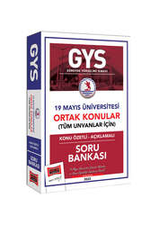 Yargı Yayınları - Yargı Yayınları 19 Mayıs Üniversitesi GYS Konu Özetli Açıklamalı Soru Bankası
